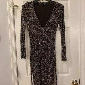 Club Monaco Faux Wrap Rayon Blend Dress sz S